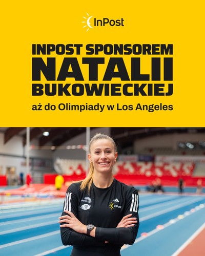 Umowa sponsorska z multimedalistką olimpijską w lekkiej atletyce Natalią Bukowiecką a Grupą InPost została przedłuzona do Igrzysk Olimpijskich Los Angeles 2028